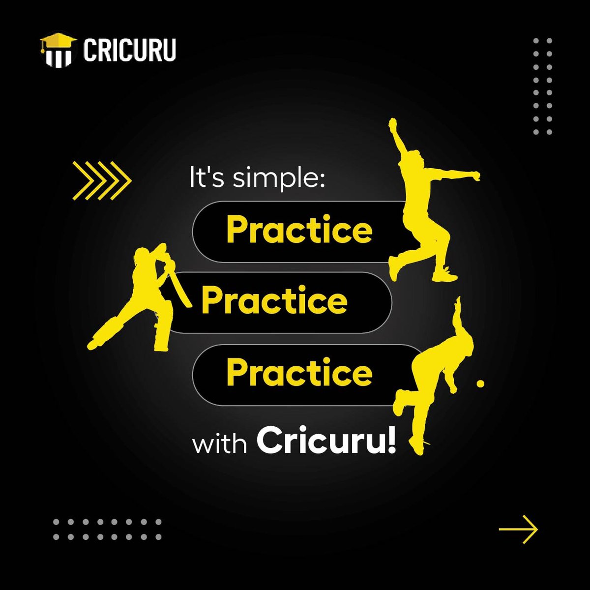 Every swing of the bat, every delivery sent down the pitch, every catch you take – under the mentorship of Cricuru, becomes a pathway to mastery. With Cricuru by your side, practice doesn't just make perfect; it makes you a cricketing sensation.

#Cricuru #Cricket #Practice
