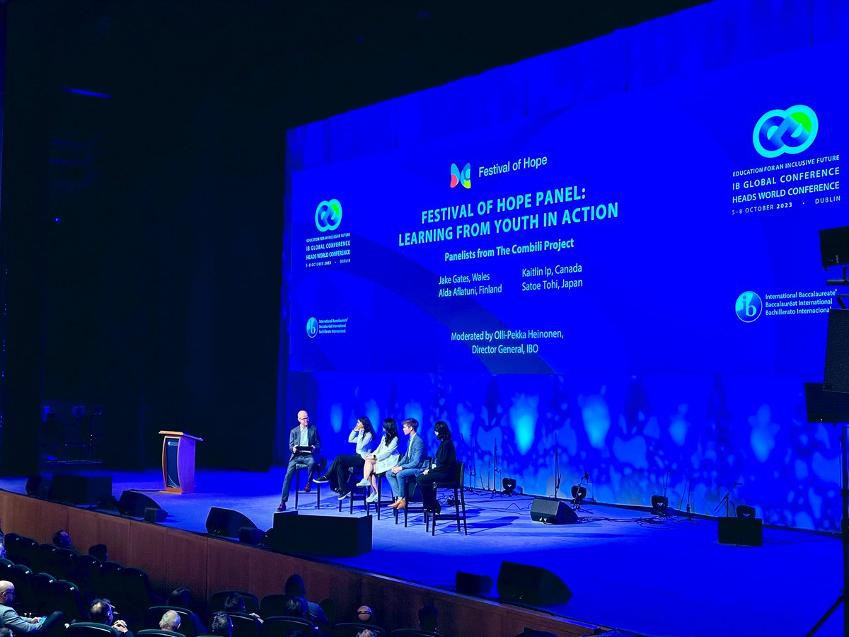 ang_meikle's tweet photo. “Action is hope. There is no hope without action.” Inspired by the #IB Global Youth Action fund student teams leading projects worldwide &amp; impacting change @Heino1Olli #IBGC2023 https://t.co/972pZmVJsA