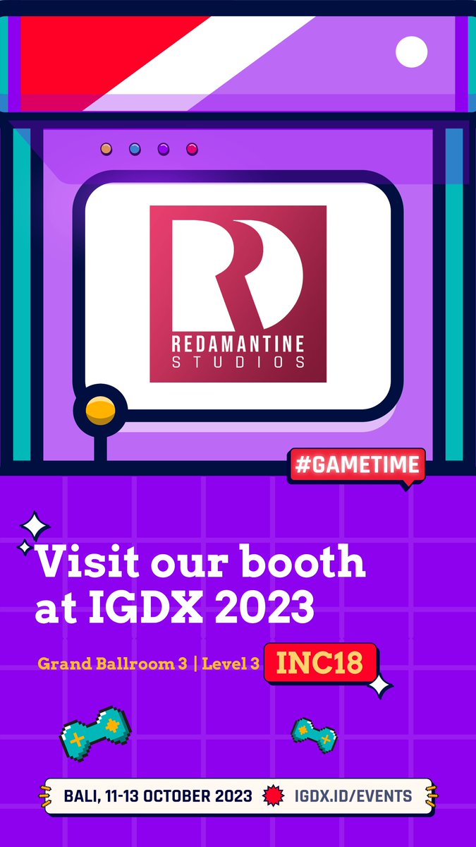 See you guys at <a href="/igdxID/">IGDX</a> !!!
Find us and you can try out the demo for our game!