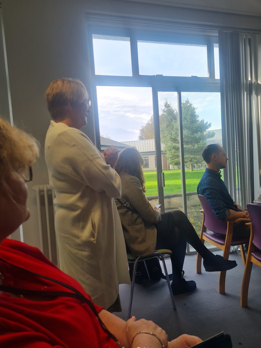 Goldie207's tweet photo. Nurse management team in Cherry Hospital Hospital highlighting the importance the established trusted relationships between staff and vaccinators to successfully deliver the peer vaccination programme https://t.co/5N2RlPbhQJ