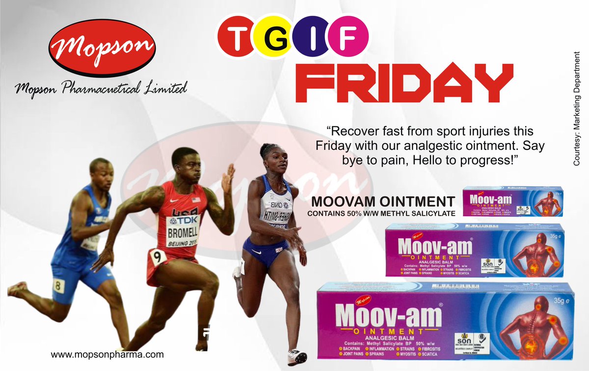 MopsonOfficial's tweet photo. "Moovam: The ultimate relief for sports injuries. arthritis,Muscle Aches, Sprains, Cramps ..Speed up recovery and get back in the game faster."

#analgesicointment #pain #sportinjury #sportinjuries #musclesprains #arthritis #arthritisrelief #mopsonpharma https://t.co/Qy2KNIjKYf