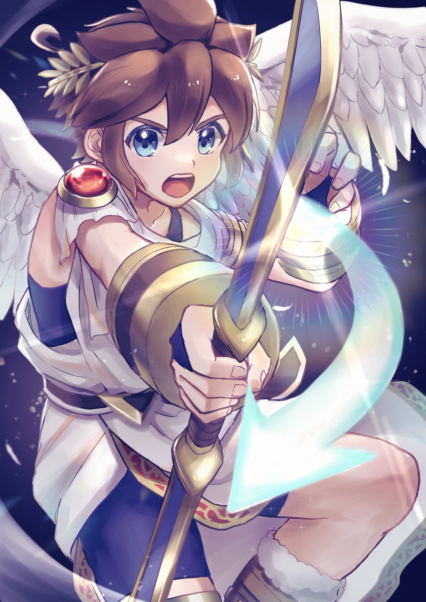 篝火#11にて展示されるスマブラSPアンソロ本『必殺NB:』にピットのイラストを1枚寄稿させて頂きました！🏹

ぜひ会場でお手に取ってご覧ください〜！
#篝火スマブラ