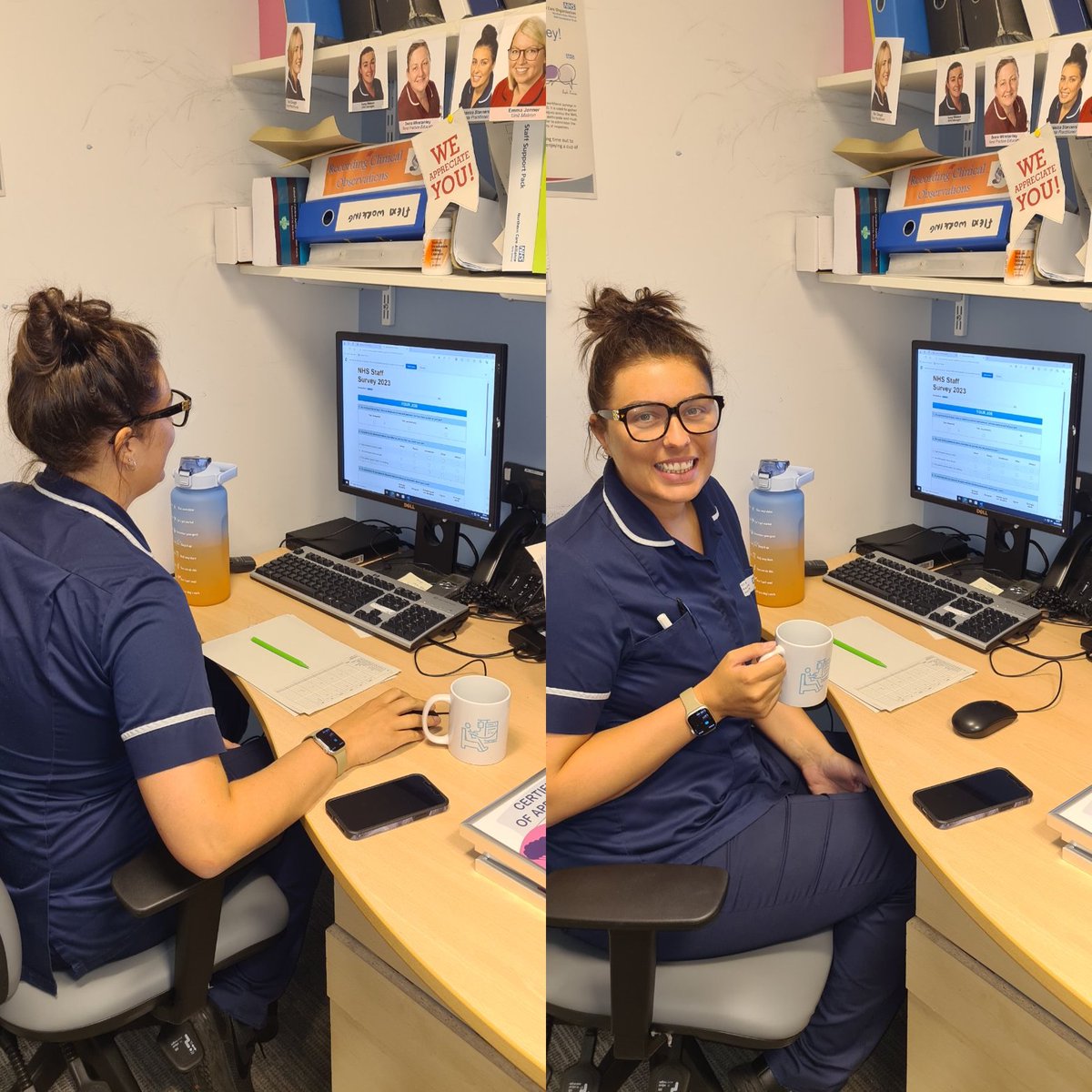 The Salford Renal Unit have rolled out the 'sip & survey' this year, to ensure staff are aware that their views matter. Here is Jess having time out to have a brew & do her survey! @NCAlliance_NHS @SalfordCO_NHS @SalfordRenal @simonhgray @TraceyMurphy123 @s8r8h1 #NHSstaffsurvey