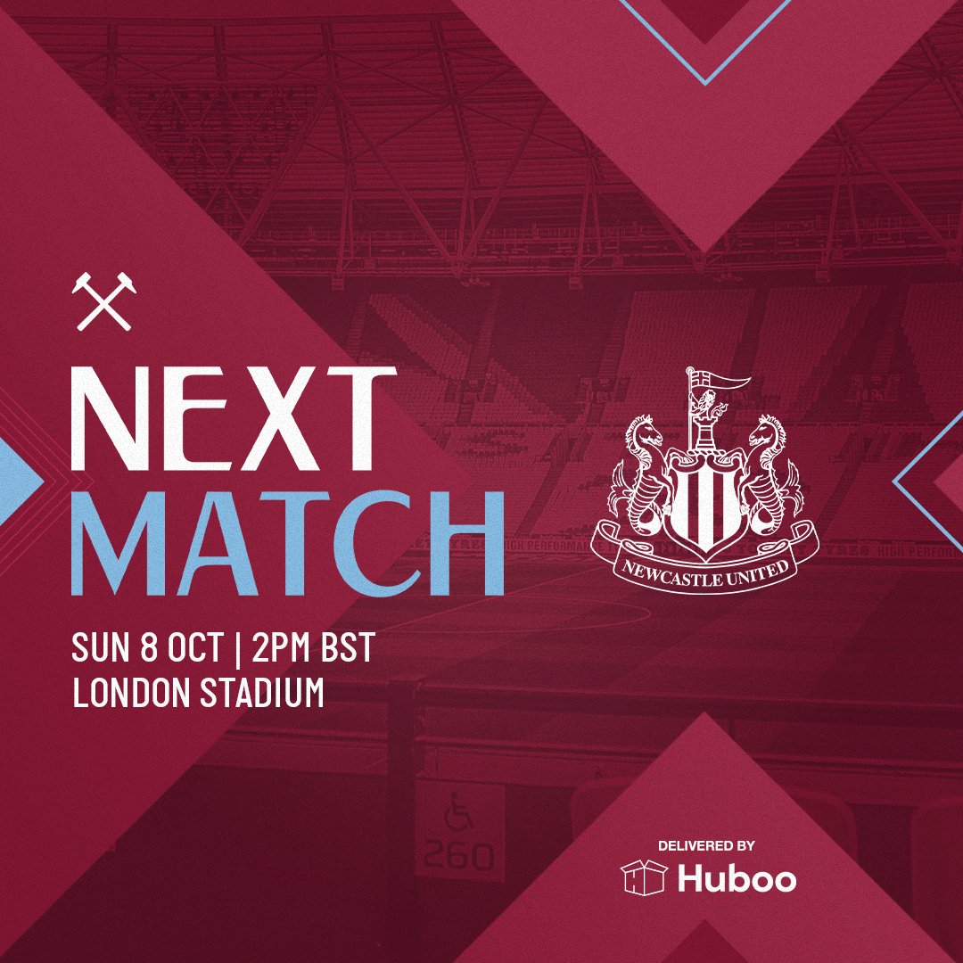 WestHam's tweet photo. Magpies fly south to London Stadium on Sunday ⚒️

#WHUFC | @huboofulfilment https://t.co/JixYZR0Q9Y