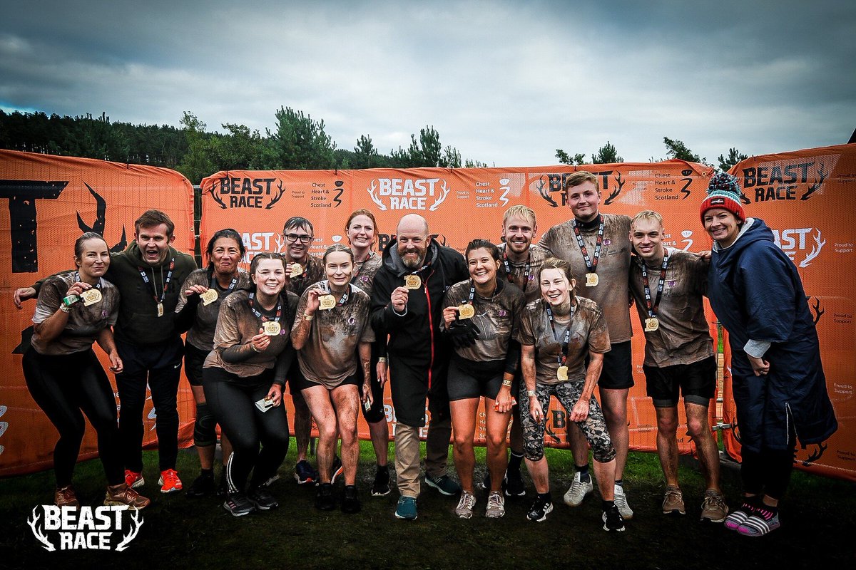 Well done to our brilliant (and brave) team who completed the Beast Race recently. Fourteen colleagues from four offices took part in the 10km obstacle course, raising around £1,300 for AberNecessities — a charity supporting underprivileged families in Aberdeen and Aberdeenshire.