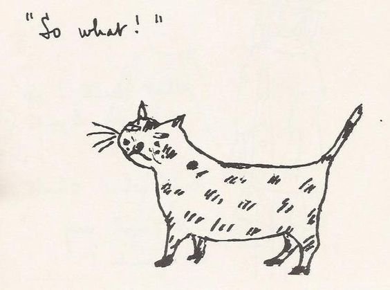 Drawing by cat-loving British poet Stevie Smith (1902-1971) #WomensArt 
#NationalPoetryDay UK
