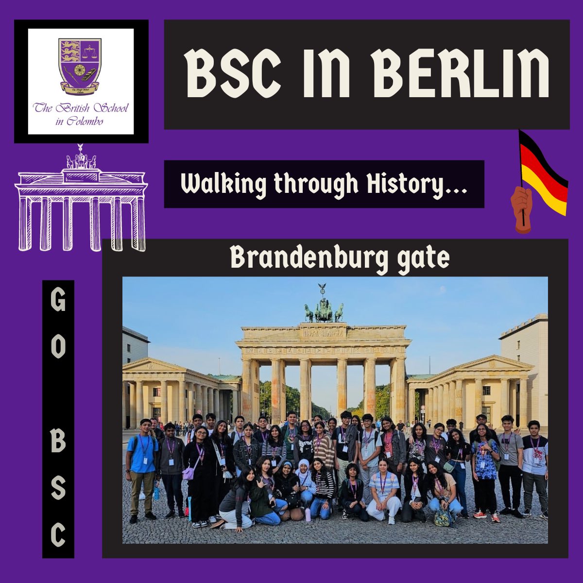 #TeamBSC are in #Berlin!! Our History and Psychology students have had an incredible first few days in Germany, and these photos of their journey prove as much!