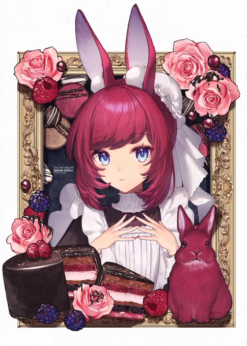 メイドうさぎさん #oc #創作