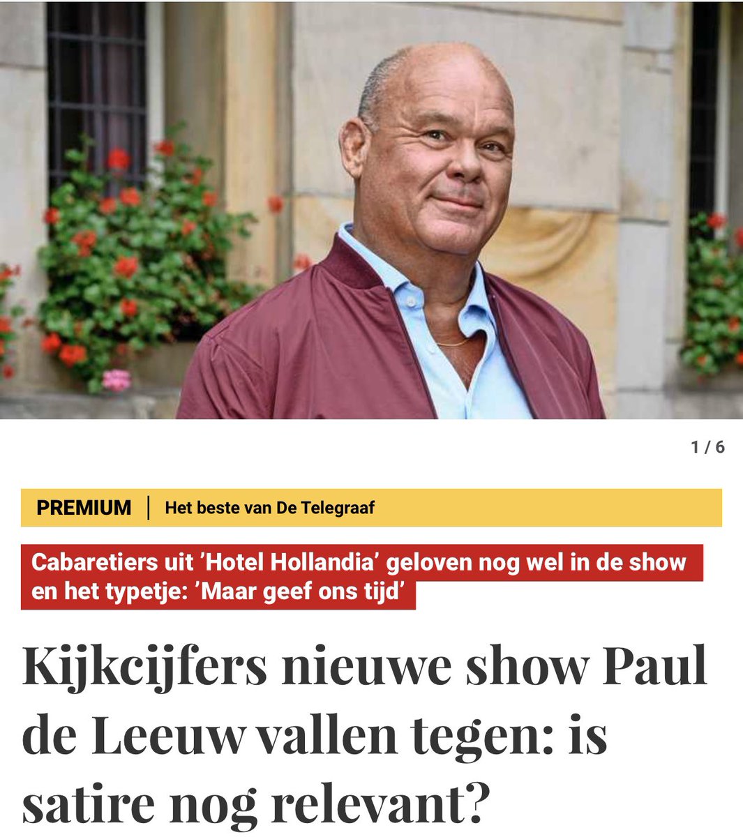 Nee Paul de Leeuw is niet meer relevant…