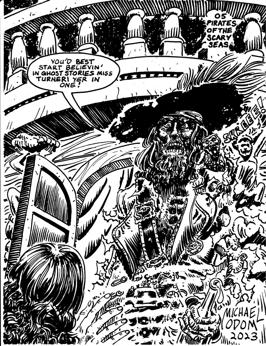 MichaelOdomArt's tweet photo. Night Five of #drawlloween #inktober 2023: "Pirates of the Scary Seas". #arghhhhh #halloween #halloween2023 #piratesofthecaribbean #hectorbarbossa #elizabethswann #jackthemonkey #curseoftheblackpearl #drawlloween2023 #inktober2023 #pirates https://t.co/4IXap61y2U