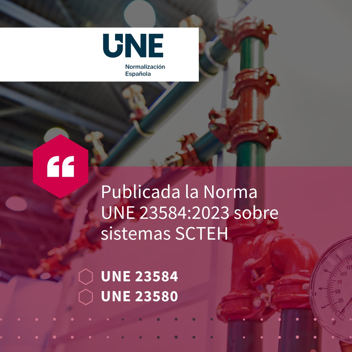 🔥 Novedades en normativas de #ProtecciónContraIncendios desde Prefire:
✅ UNE 23584: Actualización del 2008, ref. en CTE y RIPCI.
✅ UNE 23580: Mantenimiento de instalaciones anti-incendios.
Más info con nosotros. #Normativa #Prefire