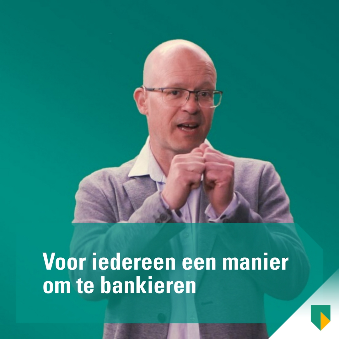 Beeldbankieren in gebarentaal? Geen probleem! Digitaal je dagelijkse bankzaken doen is niet voor iedereen vanzelfsprekend. Daarom biedt ABN AMRO verschillende manieren van bankieren aan. Kijk voor meer informatie en hulpvideo’s op abnamro.nl/toegankelijkhe…