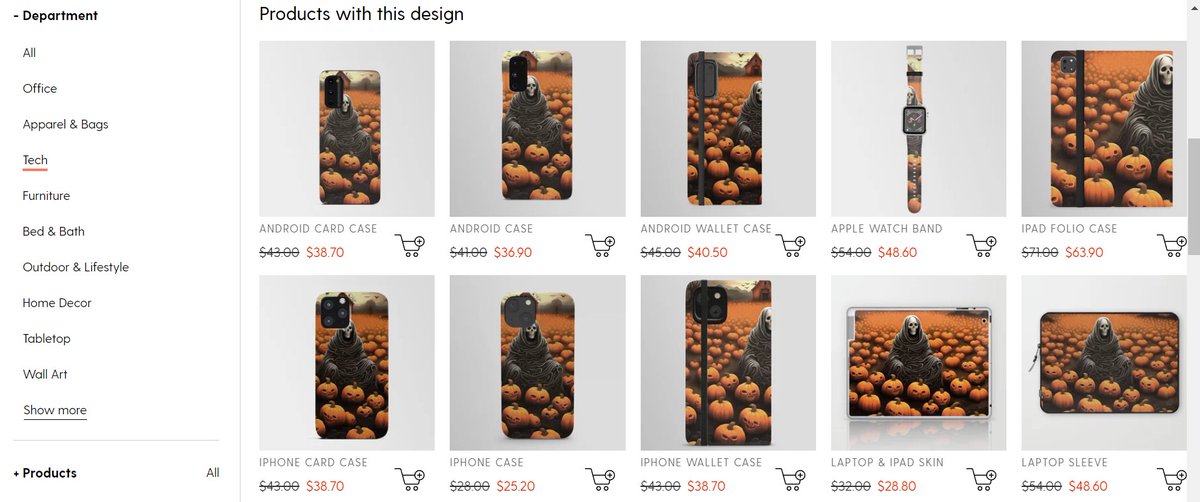 TaicheTees's tweet image. Skeleton Ghost And Creepy Pumpkin Patch Of Jack O Lanterns Art #taiche #Society6 #androidcase #applewatchband #tech #accessories #giftideas #laptopsleeves #phoneaccessories #cases #skins #halloweenlife #halloweenobsessed #halloweentreats #autumn #pumpkins society6.com/art/skeleton-g…