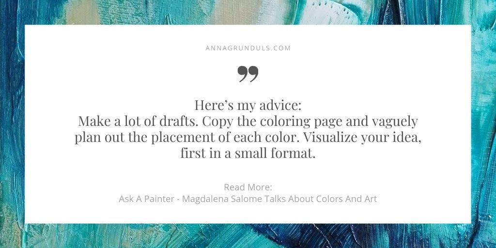 Great advice from an experienced artist!
Read more of her tips on my blog:
annagrunduls.com/ask-a-painter-…
#HHLunch #bloggerbabesRT #influencerrt #AdultColoring