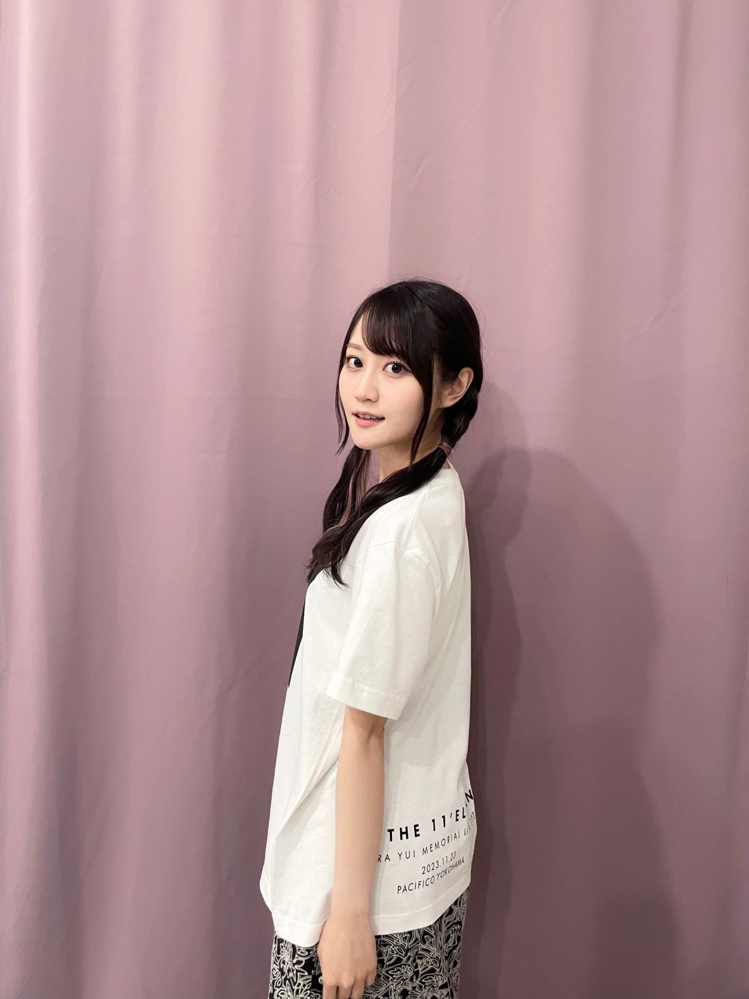 衣類 小倉唯 Photo YUI Tシャツ ホワイト Lサイズ 「小倉唯 LIVE
