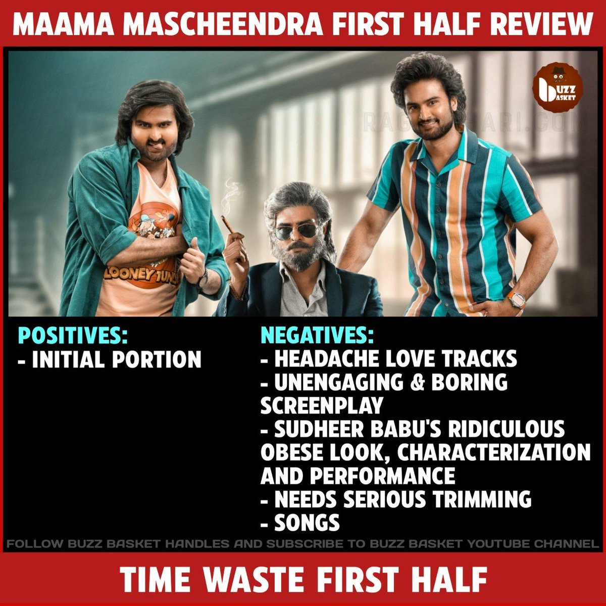 #SudheerBabu's #MaamaMascheendra First Half Review.

#MaamaMascheendraReview #MamaMascheendra #MamaMascheendraReview #BuzzBasketReviews