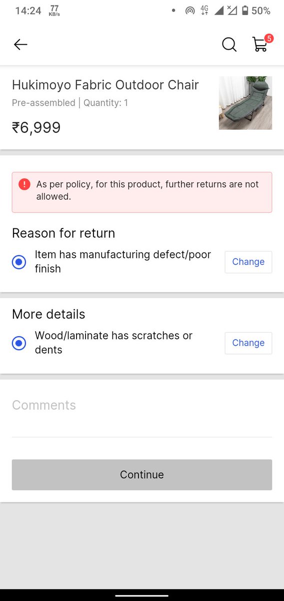 RahulKu35304750's tweet photo. Why my return request is being cancelled repeatedly?
You cannot just dump any product to customer.Scratch on steel rod and company price tag is missing so authenticity of product cannot be guaranteed .
Kindly resolve the issue @Flipkart @flipkartsupport @flip https://t.co/ajAisoSHKe