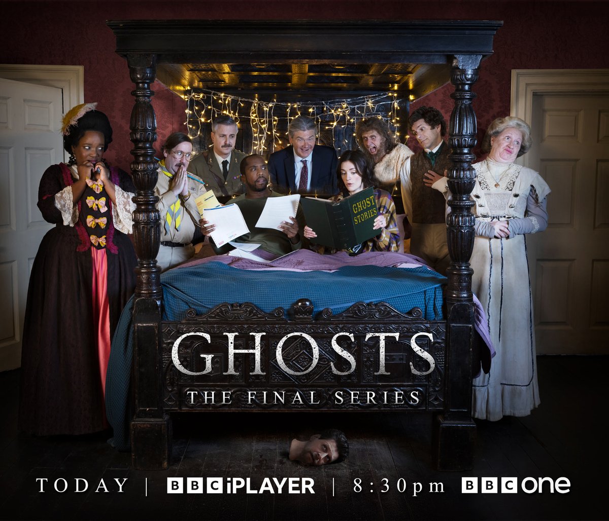 👻 ! 👻 ! 👻 !  Happy Ghosts Day  ! 👻 ! 👻 ! 👻

All new #BBCGhosts - the final series - starts tonight at 8:30pm on <a href="/BBCOne/">BBC One</a> and you'd be fools not to join us... <a href="/BBCiPlayer/">BBC iPlayer</a> (no spoilers please x)
