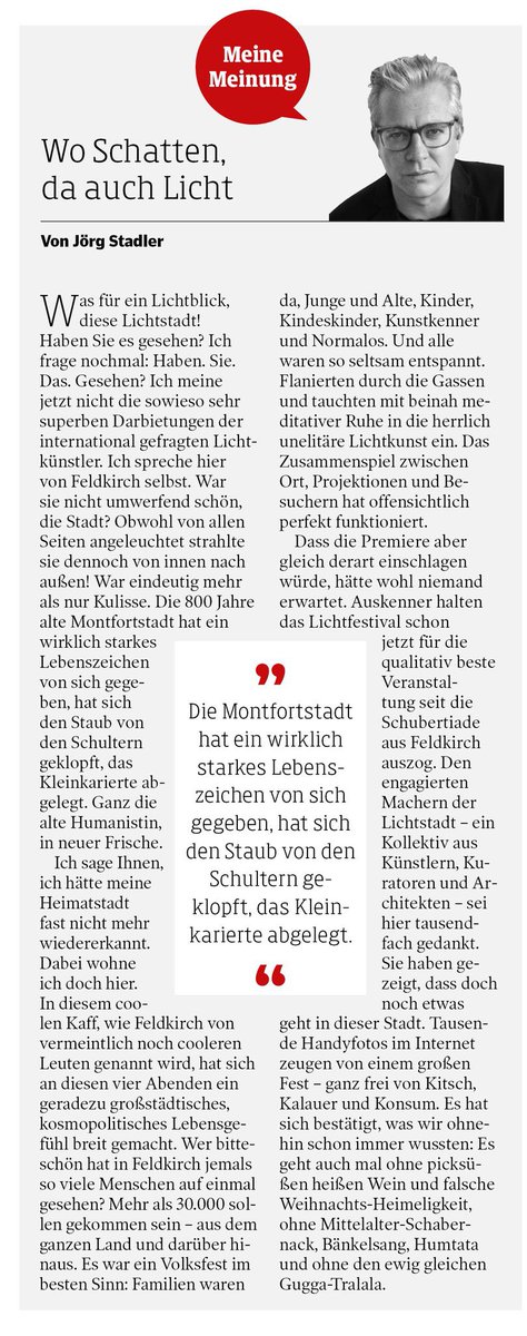 Aus aktuellem Anlass nochmal meine Meinung zur Premiere der Lichtstadt Feldkirch im Jahr 2018. Gilt immer noch, wenngleich mir die früheren Ausgaben besser gefallen haben.