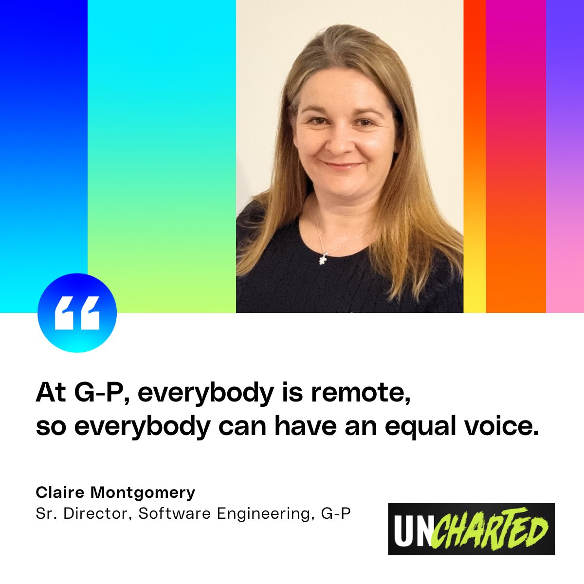 G-P (@globaleor) on Twitter photo Claire Montgomery, Sr. Director of Software Engineering at G-P spoke with <a href="/_UnchartedPod/">Uncharted Podcast</a> about delivering world-class customer service through #Technology and the value of #Diversity & #Culture in driving success for your business, customers and teams:hubs.la/Q0242gSx0 Claire Montgomery, Sr. Director of Software Engineering at G-P spoke with <a href="/_UnchartedPod/">Uncharted Podcast</a> about delivering world-class customer service through #Technology and the value of #Diversity & #Culture in driving success for your business, customers and teams:hubs.la/Q0242gSx0