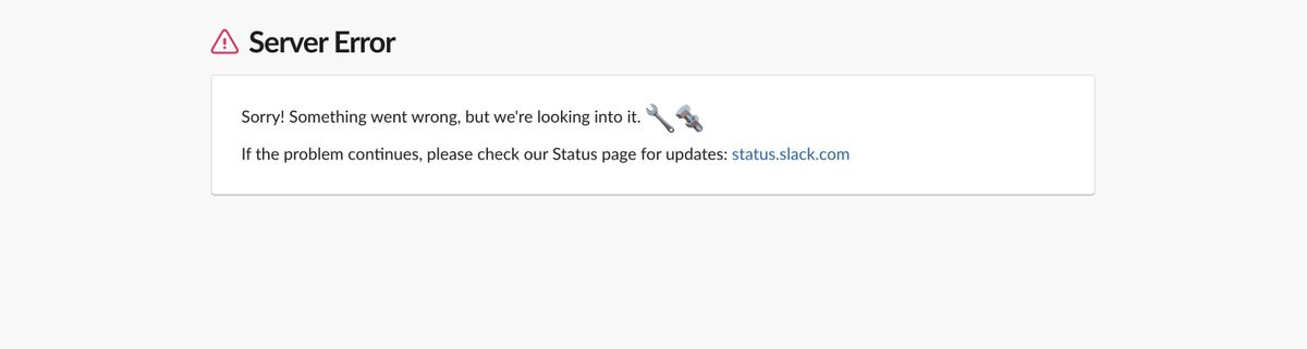 d_chungster's tweet photo. Is @SlackHQ @SlackStatus  down? TGIF! https://t.co/tg52K7PwR6