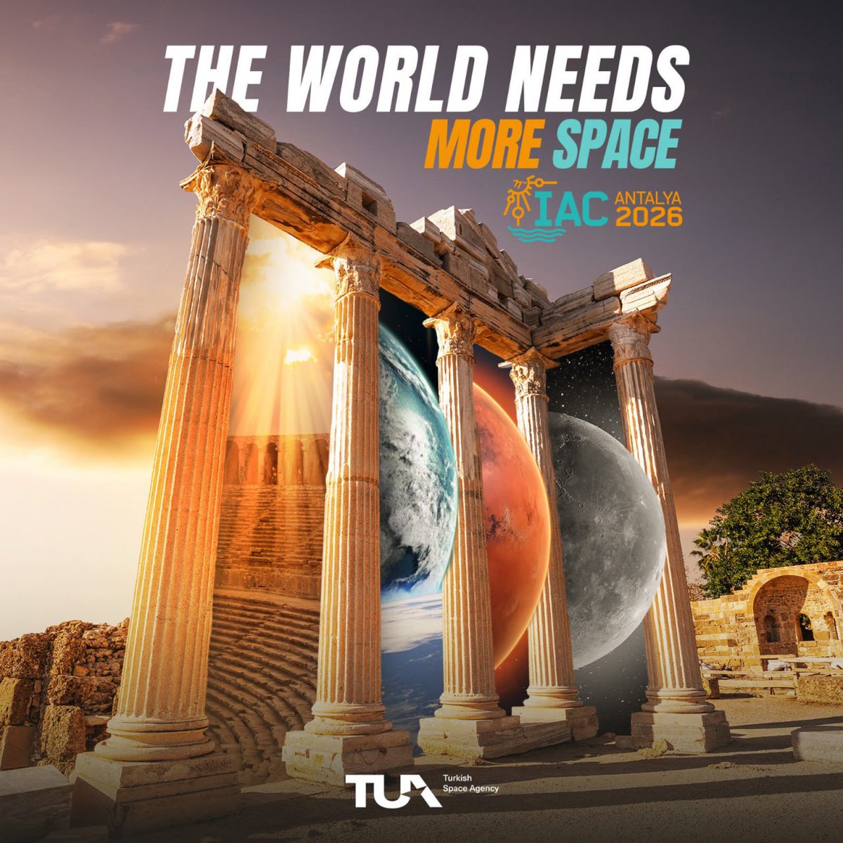 The world's largest space conference, the International Astronautical Congress IAC2026, will take place in Antalya, Türkiye.