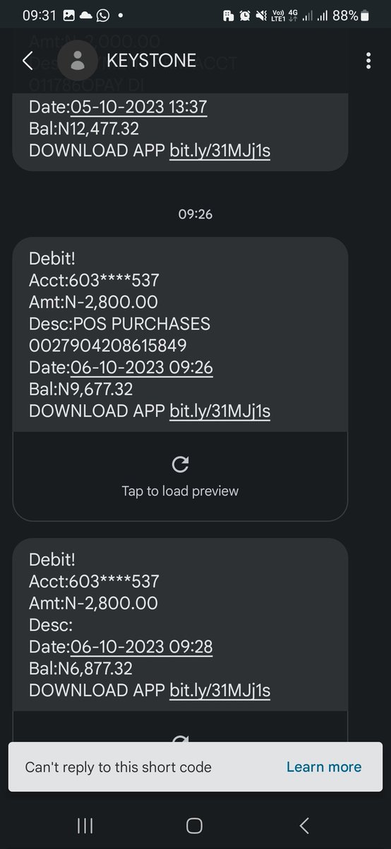 AkuaFerdinand's tweet image. I just got a double debit alert on my @keystonebankng account that I have not used the card for over 4 weeks to purchase anything! This is the second time this has happened! 

#stopbankfraud #CBN #icpc #Nigeria