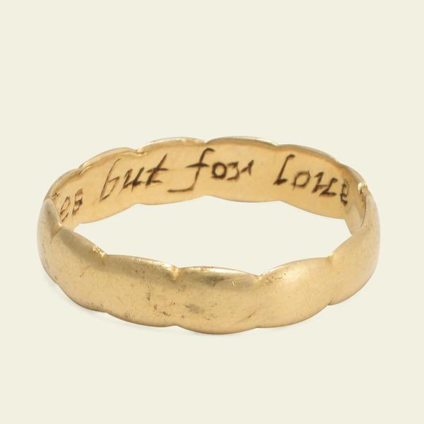 not for riches but for love medieval posie ring