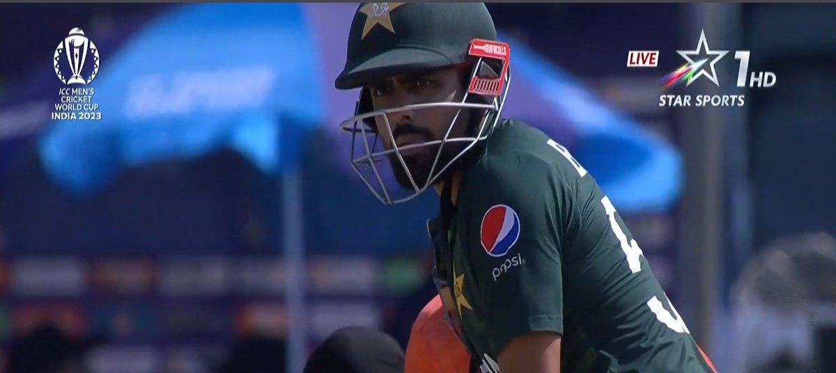 Babar Azam dismissed for 5 from 18 balls.
