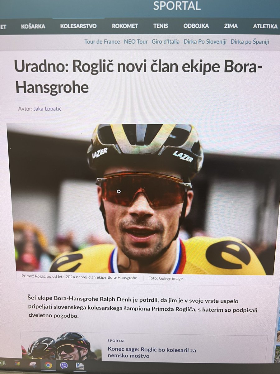 Official ?! #primozroglic #borahansgrohe