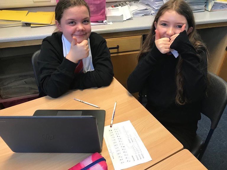 Some of our S1 pupils completing their European Day of Languages escape room challenge 🇪🇺🌍 #europeandayoflanguages