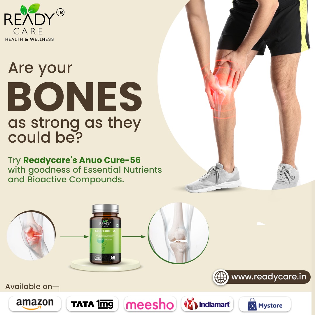 ReadyCareIndia's tweet photo. Unlock Stronger Bones with Readycare! Discover Anuo Cure-56, packed with essential nutrients and bioactive compounds to fortify your bone health. Your strong future begins here!

#ReadyCare #anuocure56  #ayurveda #antibiotic #safe #healthylife #products #ayurvedasolution #herbal https://t.co/PY84Xd8qv4