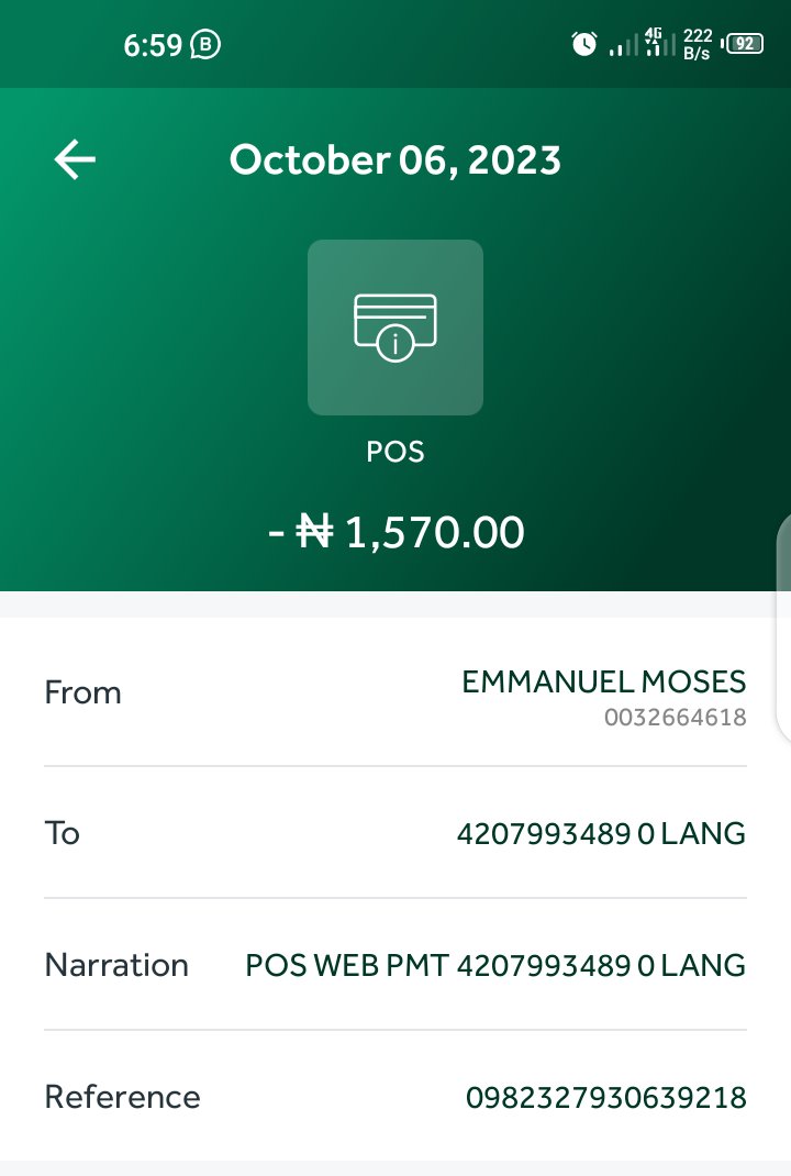 Fav2r's tweet photo. @myaccessbank this is the second time with no explanation &amp; reversal. I won't this slide like others this time as I didn't carry out this transaction 

This is worrisome for me and demand a reversal.

Find screenshot attached. https://t.co/f0E46FA9RQ