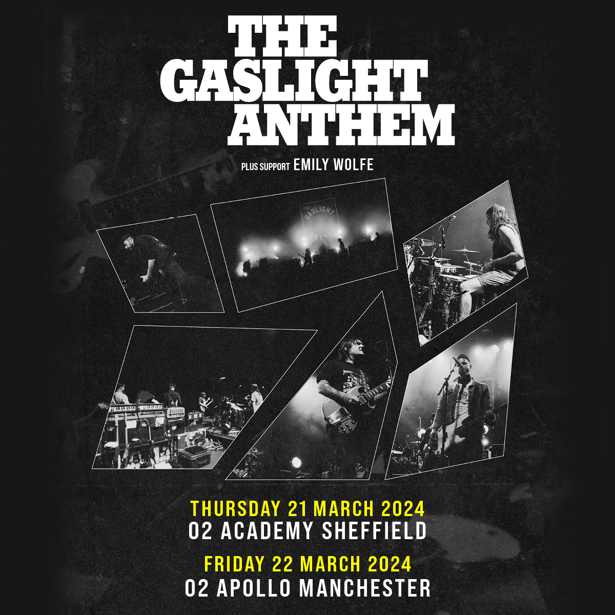 We've got tickets on sale for @gaslightanthem as they head out on their UK/IE headline tour, with support from @EmilyWolfeMusic🎶 Here on Thu 21 Mar 24📍 On sale now! 🔗amg-venues.com/KWPC50PTNei