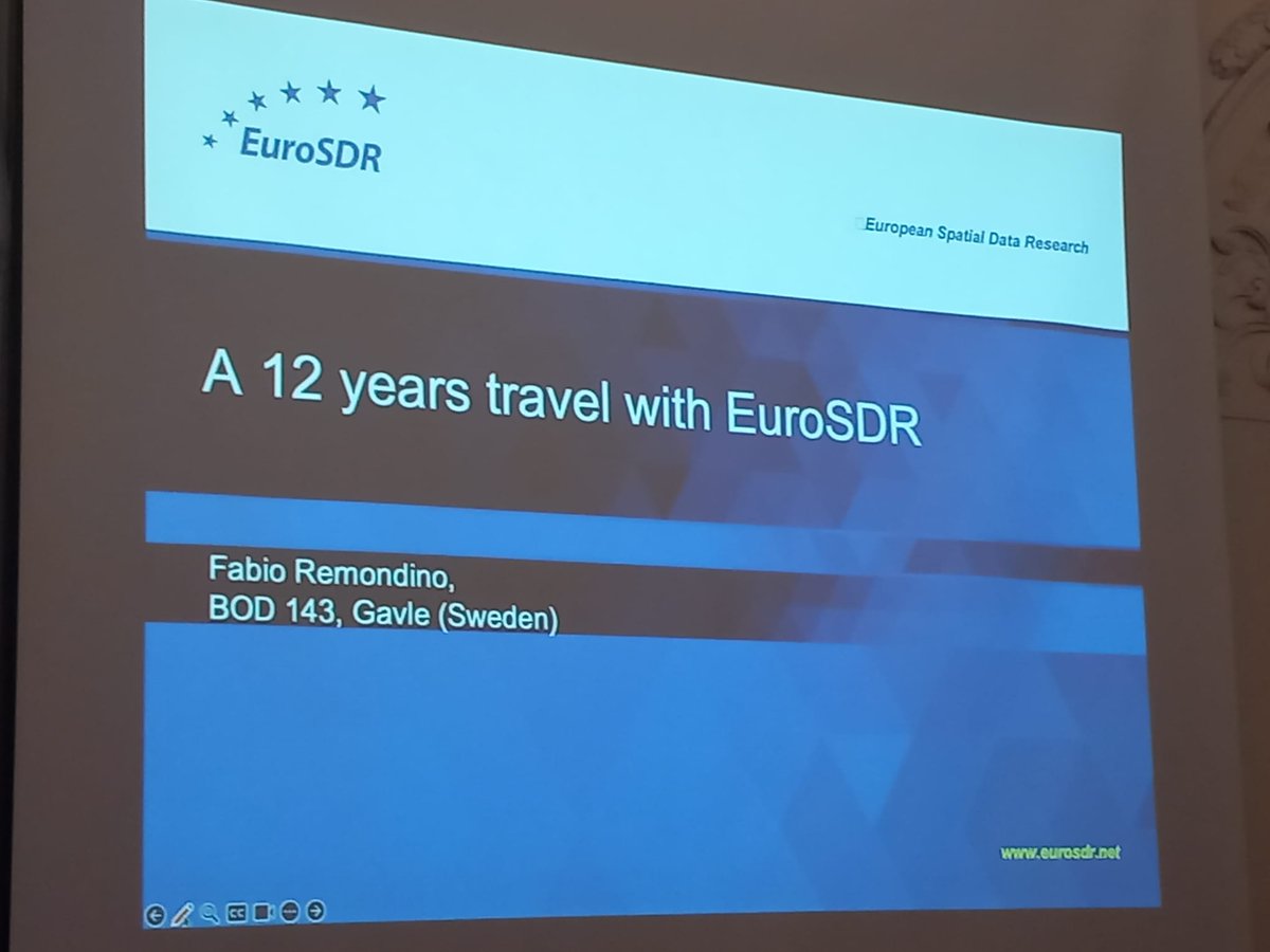 EuroSDR's tweet photo. Fabio Remondino,  reflects on his time as Vice-President of @EuroSDR https://t.co/Prz5W2tMbR
