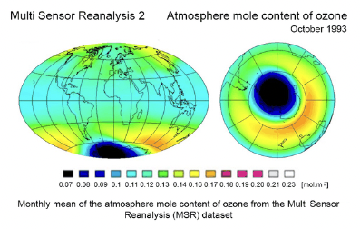 #ozone protect us from the effects of harmful solar UV radiation. Howevr at surface level can be dangerous for our #Health. Discover how ozone has evolved in the last decades, with the addition of new recent data up to July 2023 @CopernicusECMWF ➡️➡️ t.ly/y-eyk ⬅️⬅️