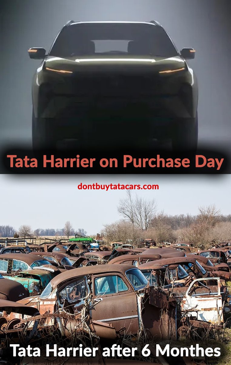DontBuyTataCars's tweet photo. This is not a meme, this is a frustration of a Tata harrier owner 

@TataCompanies  @RNTata2000 @TataMotors @TataMotors_Cars @autocar @autocarindiamag @TeamBHPforum @CarWale @v3cars @autox @Car_Trade @PMOIndia @nitin_gadkari @IEBengaluru @ClubHarrier @india @IndianExpress https://t.co/iXnPhc48Li