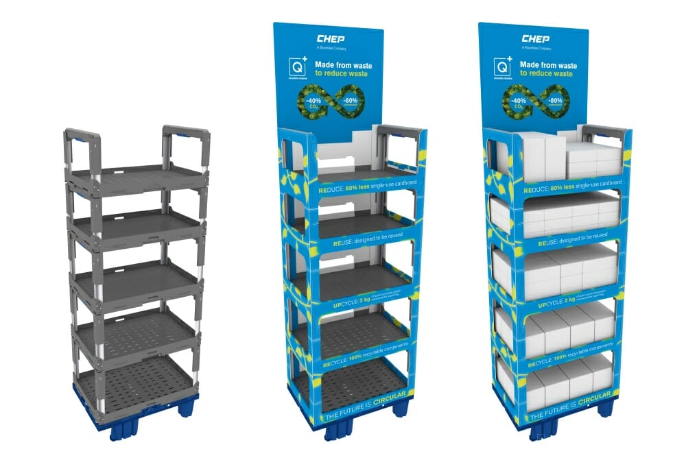 e_commerce_mag's tweet image. #Chep hat die neue #Displayreihe Q+ der Store Solutions vorgestellt. Das Display besteht aus mehr als 80 Prozent #Post-Consumer-Kunststoffabfällen und hilft damit, #Einwegmaterialien auf der #Verkaufsfläche zu reduzieren.

e-commerce-magazin.de/chep-testet-wi…