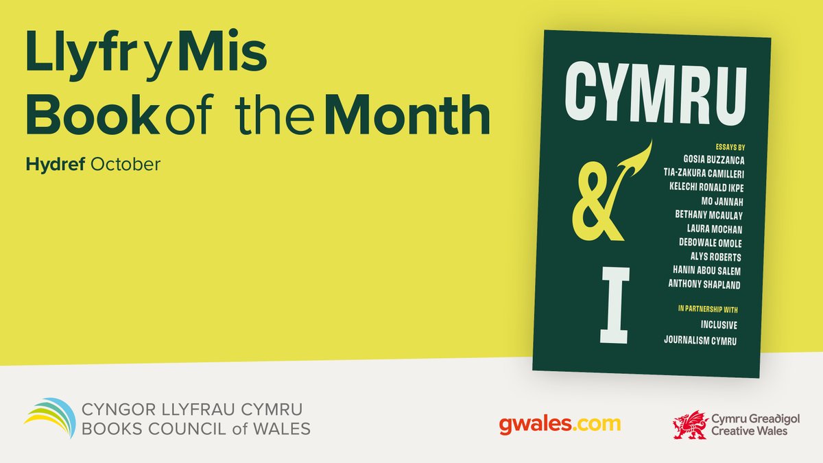 📚Cymru &amp; I is our #BookOfTheMonth.

📚Stories about Wales and the many different kinds of Welshness by

🔹Gosia Buzzanca
🔹Tia-zakura Camilleri
🔹Kelechi Ronald Ikpe
🔹Mo Jannah
🔹Bethany Mcaulay
🔹Laura Mochan
🔹Debowale Omole
🔹Alys Roberts
🔹Anthony Shapland

#ChooseBookshops