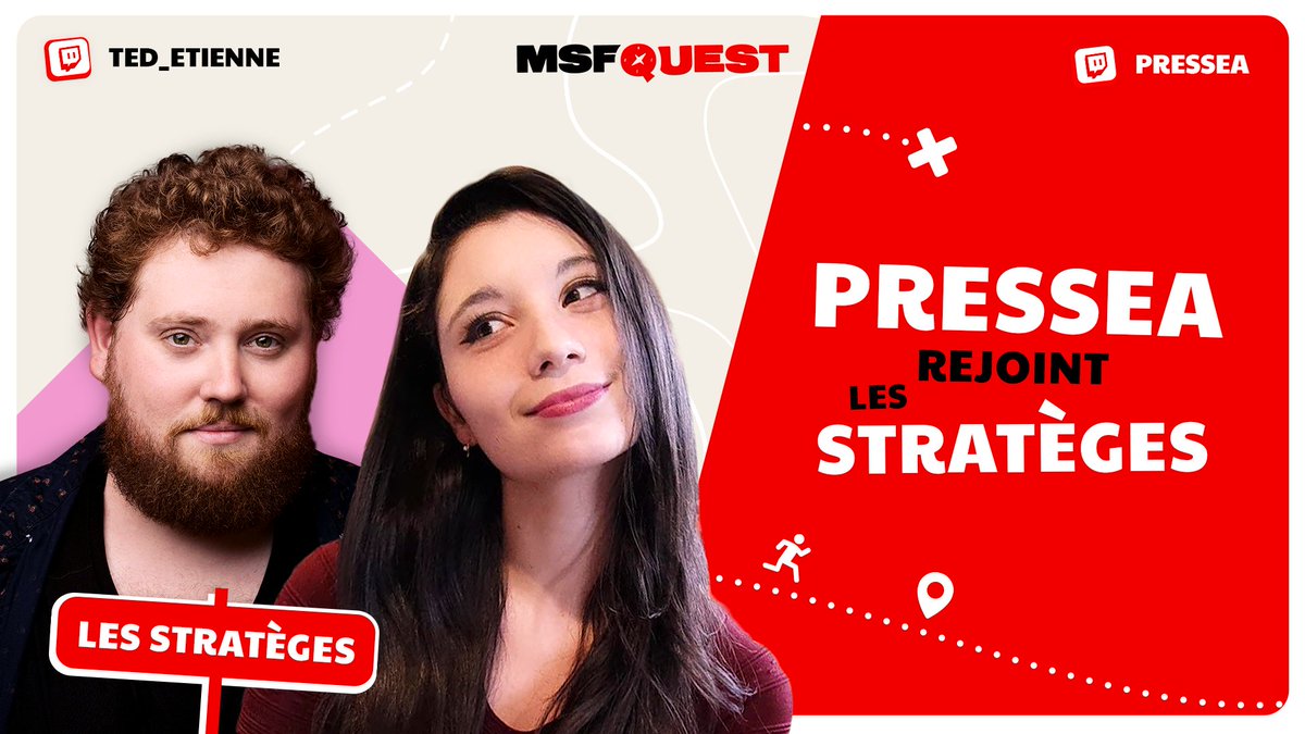 Malheureusement le stratège <a href="/TontonTwitch/">Tonton</a> ne pourra pas participer à #MSFQuest 🧭
Nous lui souhaitons un bon rétablissement 🙏

Il sera remplacé par l'aventureuse <a href="/Pressea_/">Pressea</a>, qui aura pour mission d'épauler <a href="/TedEtienne_/">Ted Etienne</a> 💪

A ce soir !