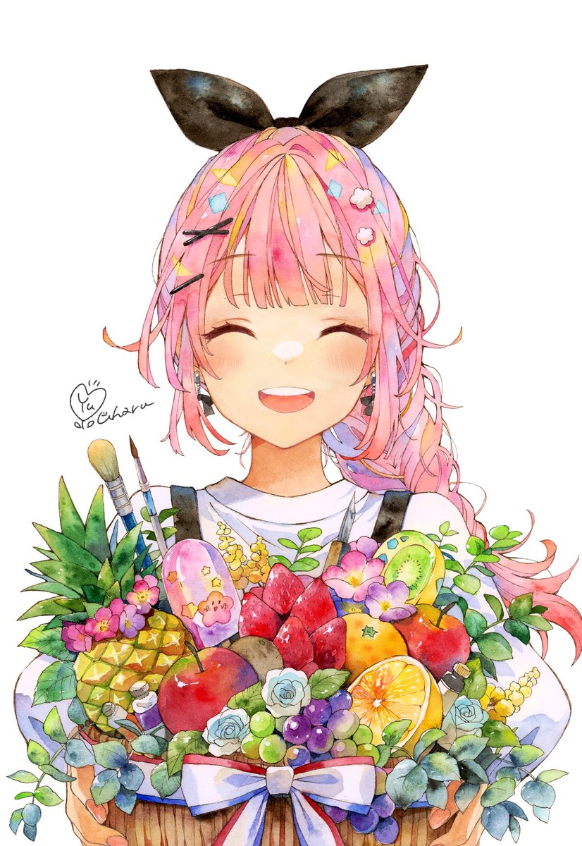 「Fruit Basket #透明水彩」|ゆゆはる🌸のイラスト