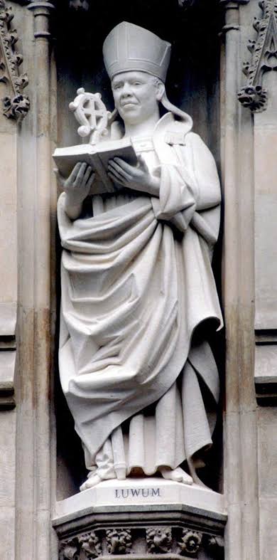 BAMEAnglican's tweet photo. Remembering the resistance and sacrifice of Archbishop Janani Luwum (1922-1977).

A strong critic of Idi Amin's violent regime. He was arrested and eventually killed for his outspokeness. His statue stands among other 20th century martyrs  @wabbey  
#BlackHistoryMonth https://t.co/ne7kg7UeDO