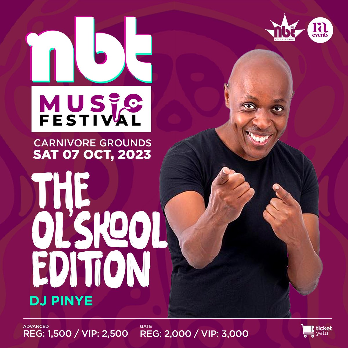 RadioJamboKenya's tweet photo. .@nbtmusicfestival #OlSkoolEdition itakuwa Carnivore grounds Jumamosi hii. Tiketi ni kuanzia 1,500. Nunua yako leo kupitia https://t.co/LKIbmZCTs7 tujibambe na hit zilizovuma🔥🔥🔥.
@TicketYetu @djandre @djpinye @nijodj #NBTMusicFestival #RadioAfricaEvents #OngeaUsikike https://t.co/9lIvsmTa9x