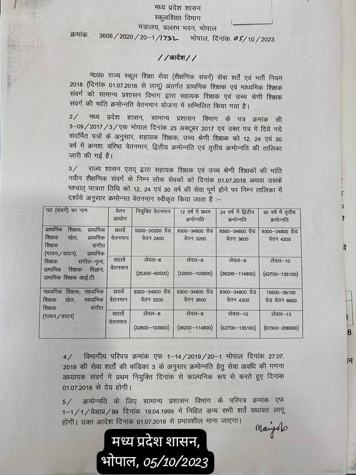 <a href="/ChhattisgarhCMO/">CMO Chhattisgarh</a> माननीय मुख्यमंत्री जी जब मध्यप्रदेश में प्रथम नियुक्ति तिथि की गणना कर क्रमोन्नत वेतनमान का लाभ दिया जा सकता है तो हमारे छत्तीसगढ़ में क्यो नही? हम भी mp के समय से नियुक्त असज cg में एल बी संवर्ग के शिक्षक है, कृपया cg में भी तत्कालर लागू करें
<a href="/bhupeshbaghel/">Bhupesh Baghel</a>