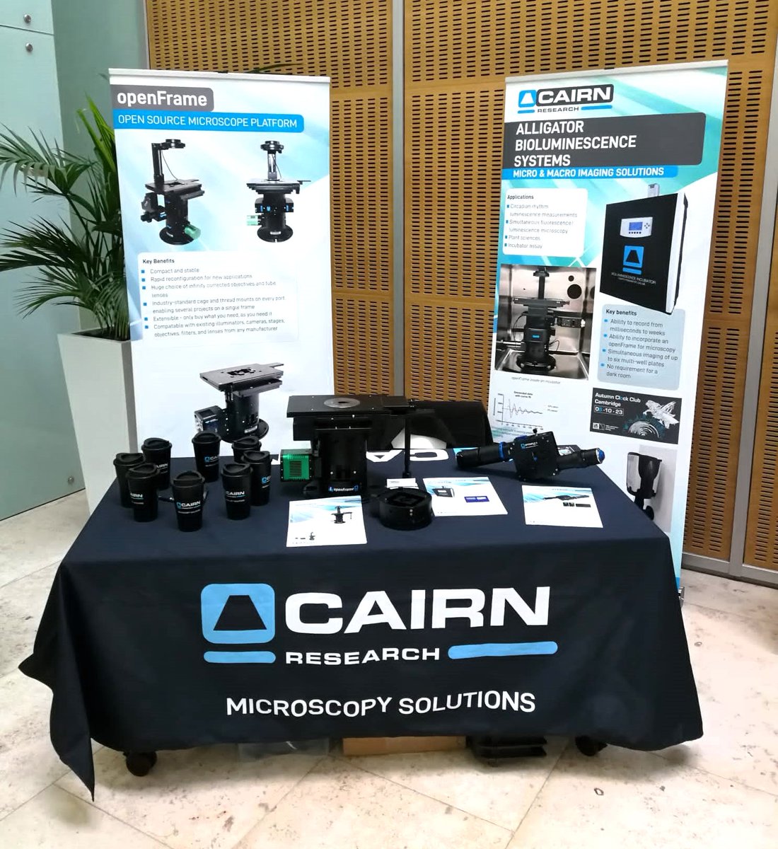 Attending Autumn Clock Club 2023 in Cambridge with @MRC_LMB - We will be chatting about #microscopes &amp; #incubators and microscopes IN incubators! #circadianrhythms #fluorescence

bioclocks.uk/event-details/…