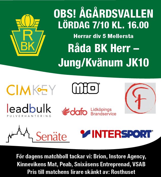 Råda BK Herr (@rbkherr) on Twitter photo 