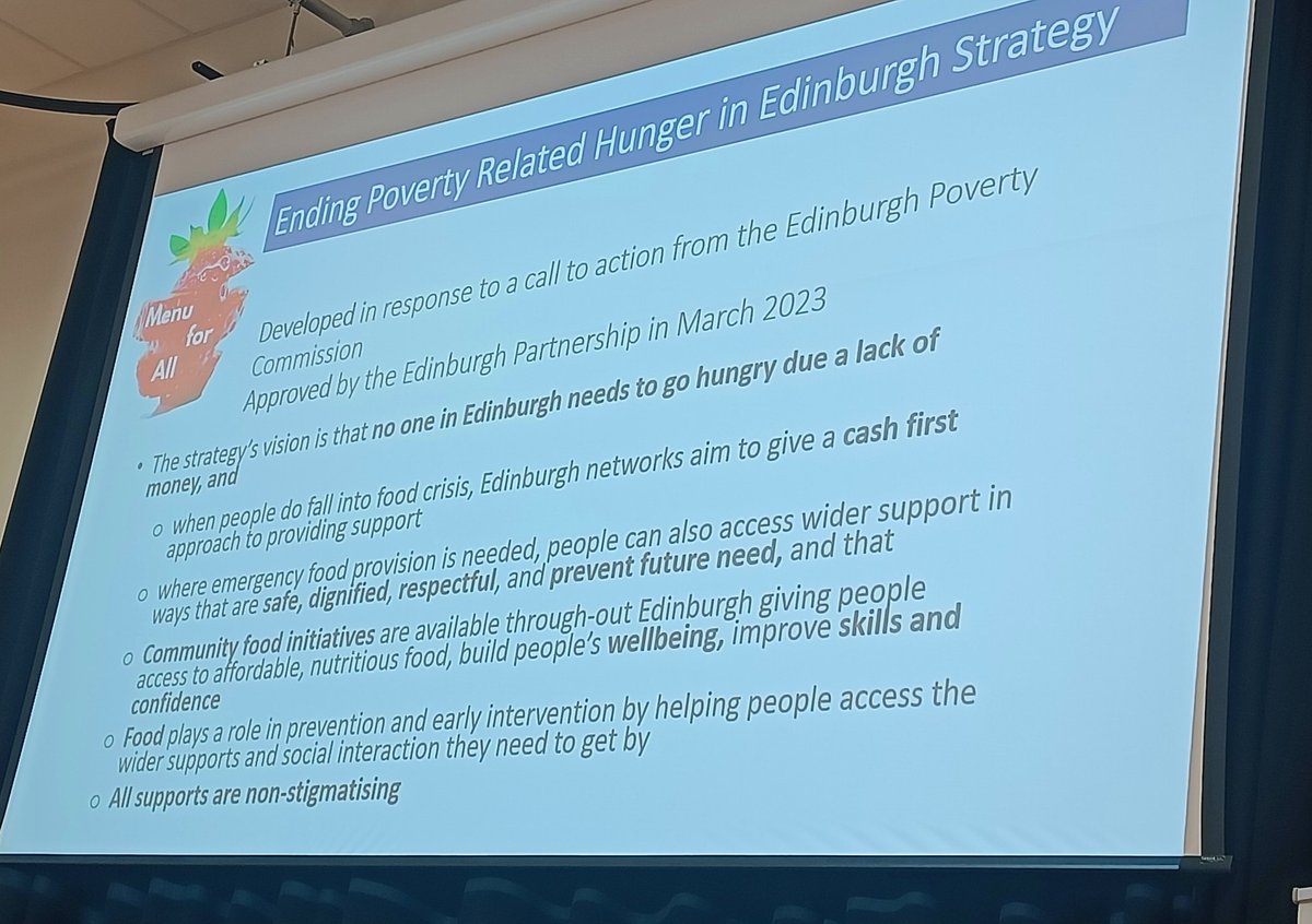 Looking forward to today's #MenuforAll event with @EdinComFood and @IFAN_UK #cashfirst #ChallengePoverty