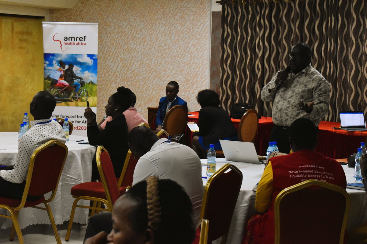 Amref_Uganda's tweet photo. #AttainmentofSD6  It has been  3 days of the  annual 
CSO forum  under the theme  "stock taking  attainment of SDG 6targets" - A CSO perspective.   @amref_Uganda 's @HajraMukasa chaired a session  leading discussions on finance, governance, data and innovations in the WASH Sector https://t.co/Z5TSDmY1YC