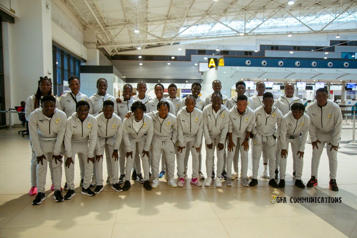 GhanaWNT's tweet photo. The journey to Colombia begins this Sunday away to Guinea Bissau 🇬🇼. #FIFAU20WWCQ #FIFAWWC 

C’mmon #BlackPrincesses 🇬🇭 
#StrongerTogether💪🏽 
#ShineBlackPrincesses✨
#BringBackTheLove 🥰 https://t.co/w7yYftYifv