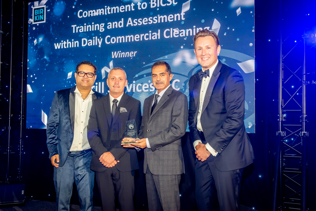EmrillServices's tweet image. Emrill was honoured by BICSc with the &apos;Commitment to BICSc Training &amp;amp; Assessment award within Daily Commercial Cleaning&apos; award!

Congratulations, team!  

#ProudlyEmrill #BICSc